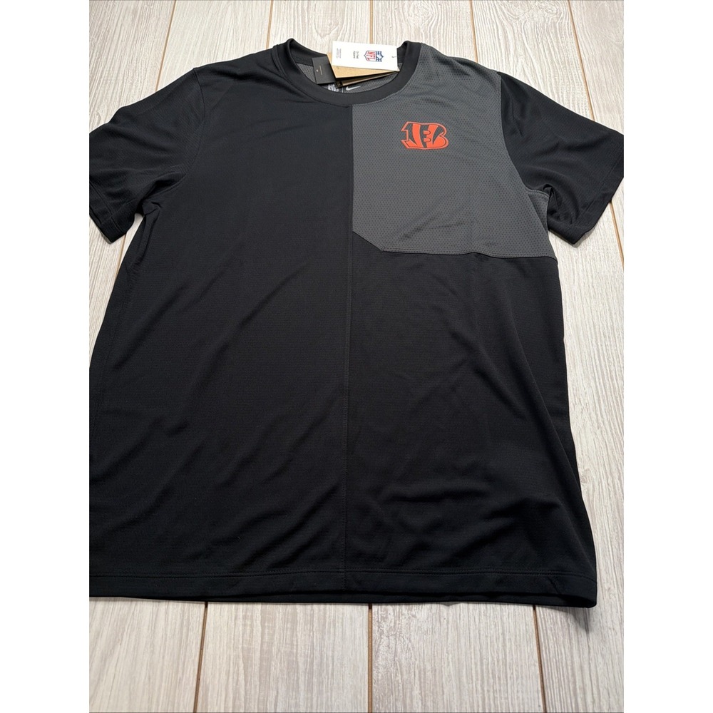 New Nike Cincinnati Bengals Mens Football Dri-fit Shirt Size 2XL On Field Orange